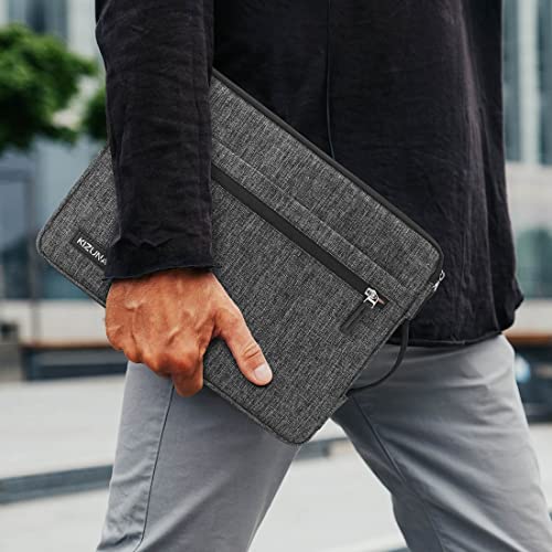KIZUNA Laptop Tablet Sleeve 10 Inch Water-Resistant Computer Case Hand Bag for 9.7"- 11" iPad Pro/10.2 iPad/10.9 iPad/10.5" Samsung Galaxy Tab/10.5" Surface Go 3/10.1" Lenovo Smart,Grey - color: Grey, size: 9.7-10.5 Inch / 11" iPad Pro 2020