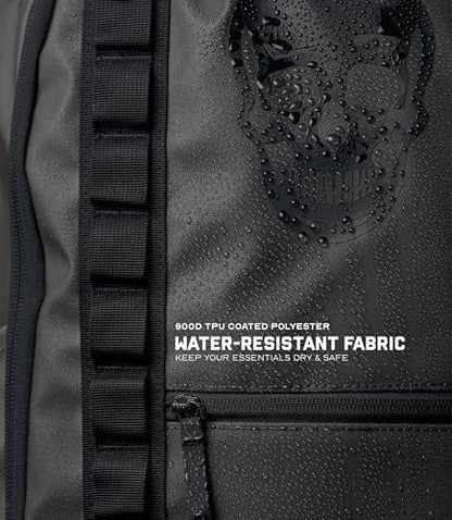 Gymreapers Gravestone 21L Backpack Travel Gym Bag Water-Resistant Lightweight Laptop Sleeve Carry On Luggage for Men & Women (Gunmetal) - color: Gunmetal