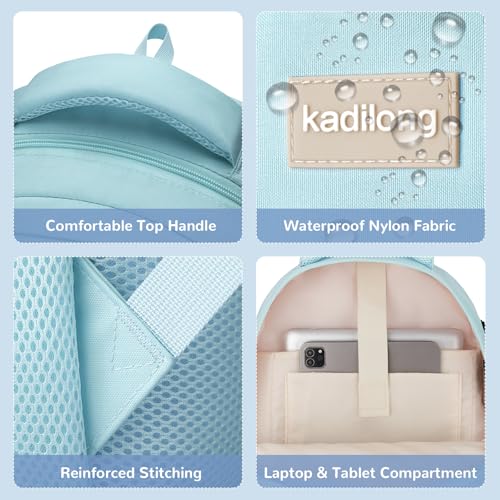 kadilong 17.3 Inch School Backpack for Teen Girls Bookbag Middle High School College,Back Pack Women Mochila Escolar para Niñas,Blue - color: Blue, size: 17,3 inch