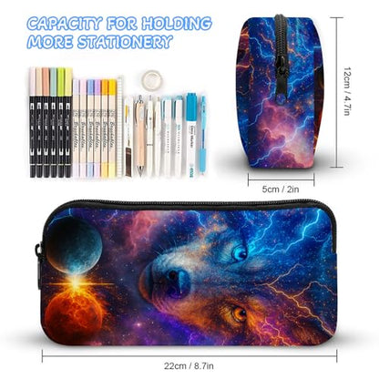 Wolf Backpack Set for Kids,School Bookbag with Lunch Box and Pencil Pouch Bag (Wolf) - color: Wolf