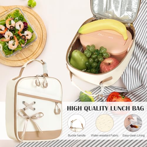 DIGOBAY Backpacks for Girls - 3PCS Girls Backpack with Lunch Box & Pencil Pouch School Backpacks for Elementary Middle High College School Bookbag for Teen Girl Kids Students Khaki - color: Khaki
