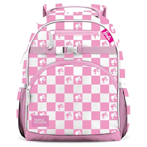 Simple Modern Medium Mattel Barbie Toddler Backpack for School Girls and Boys | Kindergarten Elementary Kids Backpack | Fletcher Collection | Kids - 15" tall | Barbie Checkmate - color: Barbie: Checkmate, style: Kids Medium