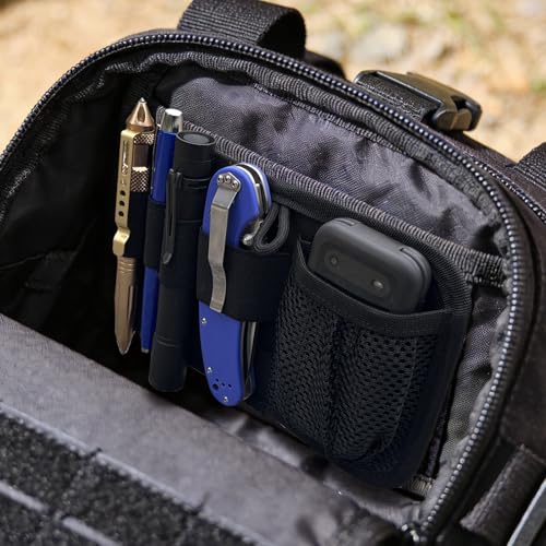 Tactical Panel Organizer Insert,Molle Admin Panel Hook and Loop Fasteners,Gear Storage,Utility Accessories Modular Pack Organizer Board for Tactical Backpacks,Chest Rigs,Gear Bags (1)