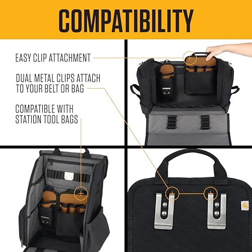 Carhartt Station Tool Pouches, Durable Organizer, Compatible with All Station Tool Bags, Medium - size: Medium