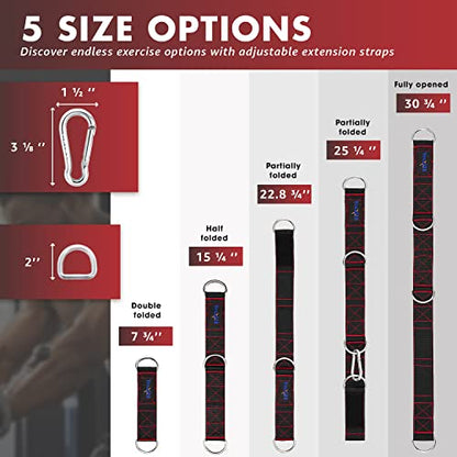 Yes4All Neutral Paddle Grip LAT Pull Down Bar, Range of Motion Spreader Handle Cable Attachments - color: Tricep Strap Extension
