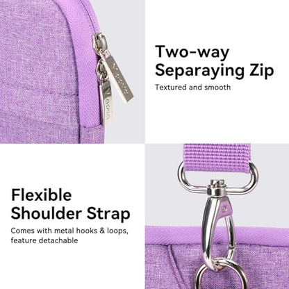 Voova Laptop Bag 15.6 Inch, Waterproof Computer Sleeve Carrying Case with Shoulder Straps & Handle Compatible with Macbook Air 15 M2/M3/M4, MacBook Pro 15/16, 15-16 Inch Hp Dell Lenovo Asus, Lavender - color: Lavender, size: 14-15.6In & 2019 New Macbook P