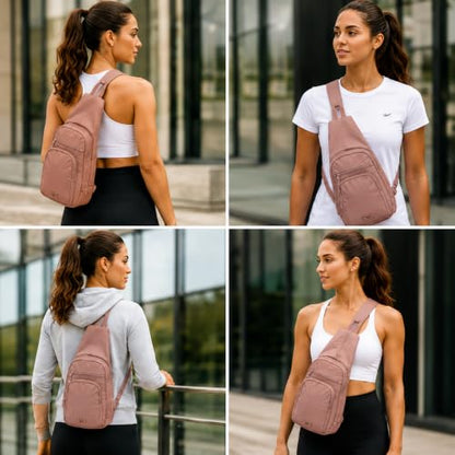 Reebok Unisex Crossbody Bag - Convertible Compact Durable Cross Body Bag for Women and Men - Gym and Travel Essentials, Size One Size, Cosmos Choco Malt - color: Cosmos Choco Malt
