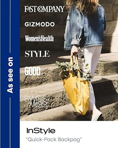 Notabag Original 2 in 1 Backpack and Bag – waterproof – reusable grocery bags – clever design for more flexibility - color: Golden Yellow