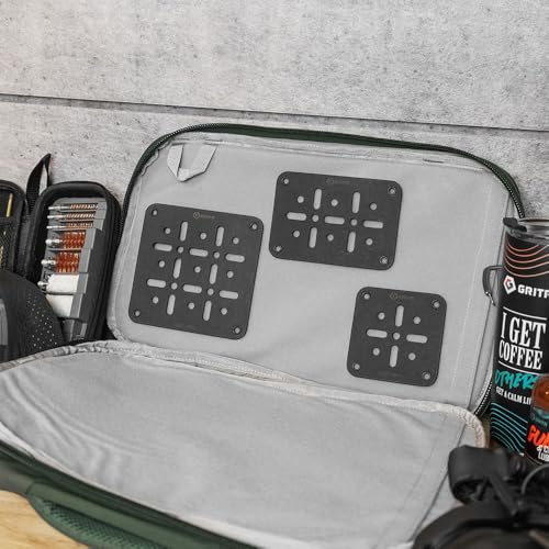 GRITR Kydex Hook & Loop Multi-Size Panel Package for Holsters, EDC Organizers for Military Gear & Tactical Equipment, Rigid Hook and Loop Panel Backpack Inserts