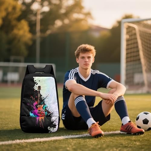 Basketball Backpack With Separate Ball Compartment And Shoes Fit Basketball Volleyball Football - color: Guitar