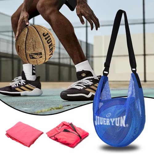 Soccer Backpack, Soccer Bag Sport Equipment Bags Fit Basketball Volleyball Football - color: Blue