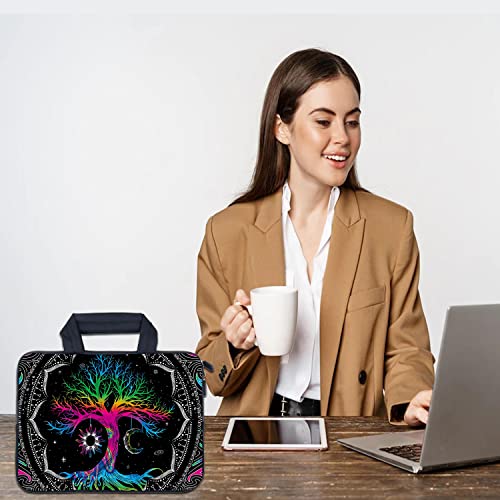 AMARY14 15 15.4 15.6 inch Laptop Handle Bag Computer Protect Case Pouch Holder Notebook Sleeve Neoprene Cover (Colorful tree) - color: Colorful Tree