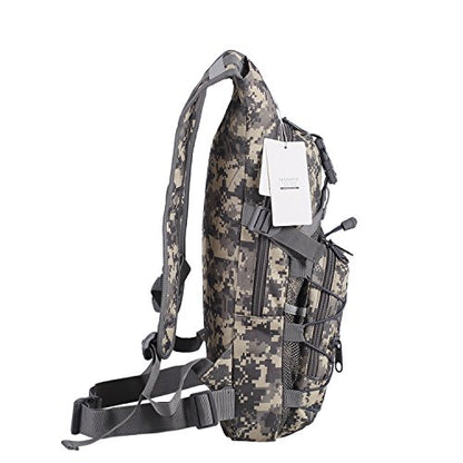 Hydration Backpack with 3L Water Bladder for Hiking and Climbing - color: Acu Camo