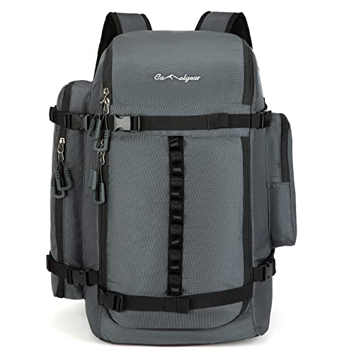 65L Ski Boot Bag,Large Duffle Travel Bag,1680D Nylon Waterproof Padded Ski Boot Bag Backpack For Women Men Kids - color: Grey