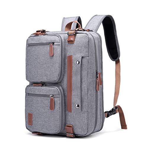 MOLNIA 3 in 1 Laptop Bag for Men, 17.3 inch Computer Bags for Men, Laptop Backpack, for Travel Business Work, Briefcases Messenger Bag for Men Women, Grey - color: Grey, size: Classic-17.3 inch