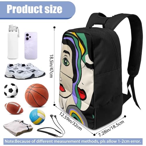 Basketball Backpack With Separate Ball Compartment And Shoes Fit Basketball Volleyball Football - color: Abstract