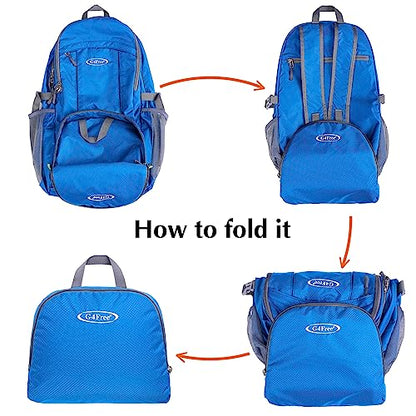 G4Free 40L Lightweight Packable Hiking Backpack, Waterproof Travel Daypack - color: Navy Blue