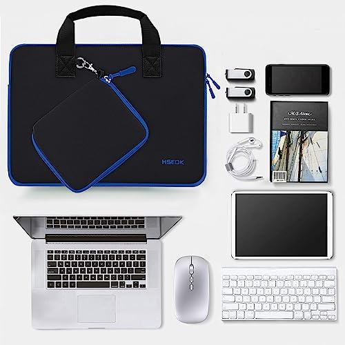 Hseok Laptop Sleeve 14 inch Case with Small Case, Compatible with MacBook Neo 14, MacBook Pro 14 M5/M4/M3/M2/M1, XPS 14 and Most 14 inch Notebooks, Neoprene Computer Handbag,B01BL01 - color: B01bl01, size: 14"