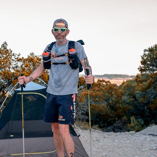 Orange Mud Adventure Pack 20L 3.0 – Black Hydration Backpack with Included 2 L Bladder – Trail Running, Fastpacking, MTB, Hiking & Adventure Gear Pack - color: Black, size: 20L, style: With Trekking Pole Hardware