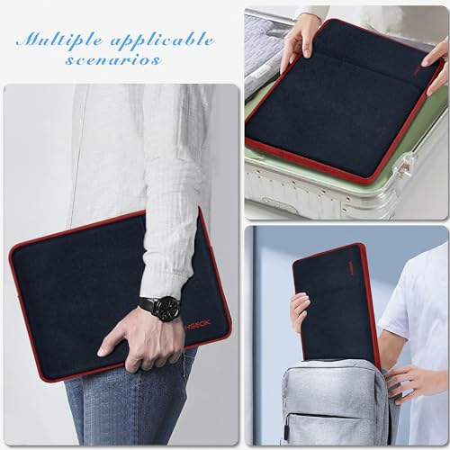 Hseok Laptop Sleeve 15 inch Case Compatible with MacBook Air 15 M5 M4 A3241 M3 A3114 M2 A2941 2025 2024 2023, MacBook Pro 15 A1398, Dell XPS 15, Computer Bag with Side Pocket & Dual Zippers,B02K02 - color: B02K02, size: 15"