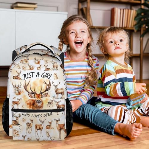 School Backpack for Girls - 17 Inch Kids Backpack with Giraffe Patterns - Fashion Lightweight Bookbag - color: Color3-1