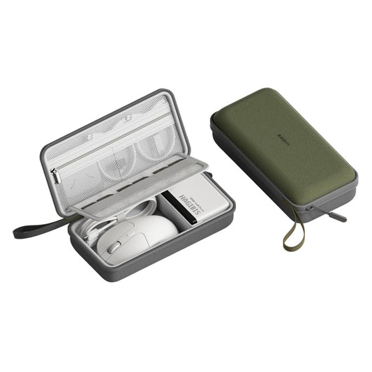Hagibis Electronics Organizer Travel Case Cable Organizer Bag Pouch Portable Waterproof Carry Case for Cable, Charger,Power Bank, SD Card, Mouse, USB Flash Disk (DPB02 Green)