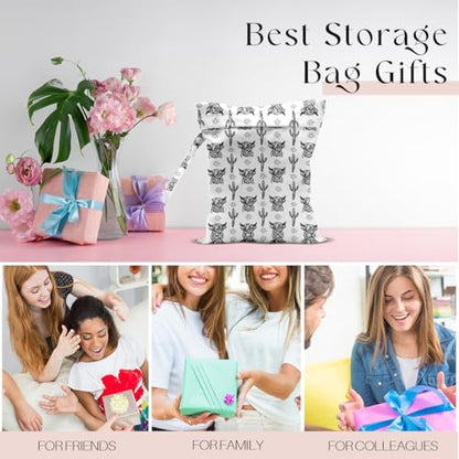 Waterproof Wet Bag for Swimsuit, Travel Beach Wet Dry Bag, Hidden Zipper Reusable Western Cowgirl Wet Bags, for Travel Beach Wet Swimsuits Toiletries Diapers Laundry Bag - color: Western Cattle