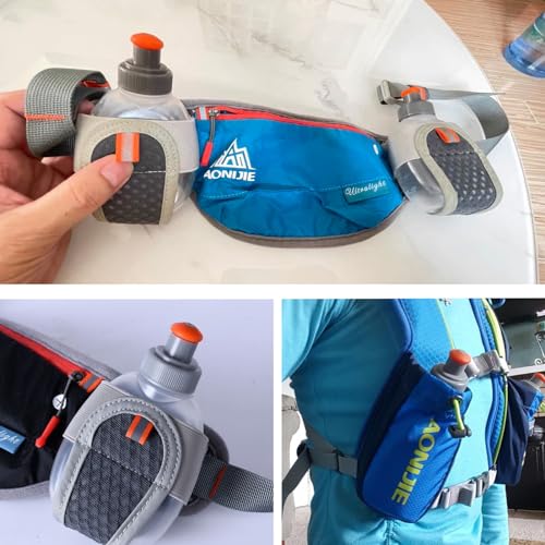 Azarxis Running Water Bottles Flask BPA Free Leakproof Hydration Vest Packs Waist Belt Replacement for Triathlon Marathon Hiking Cycling Climbing Runner - color: #1 170ml / 5.7oz - 2 Pack