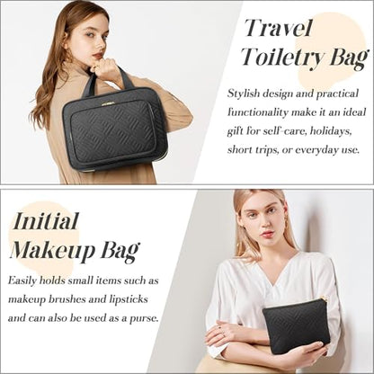 Personalized Hanging Toiletry Bag Travel Makeup & Cosmetic Bag Organizer - style: A