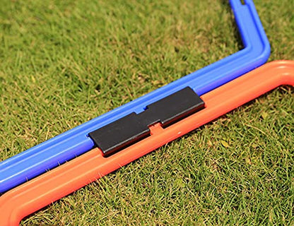 Hexagon Agility Ring Training Circle Ring Speed Agility Ladder Physical Training Ring Football Footwork Trainer Hurdles Agility Ladder Fitness Equipment Multicolor Training Ring 3Pcs - color: yellow