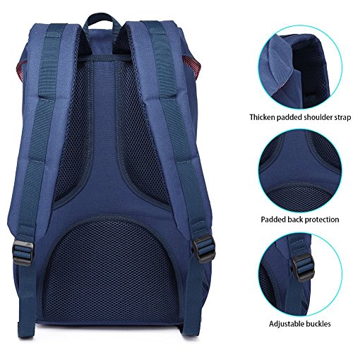 KAUKKO Unisex Ep5 Backpack, (Nblue 2pcs), 45 x 27 x 17cm (HxBxT), Minimal - color: (Nblue 2pcs), size: Large