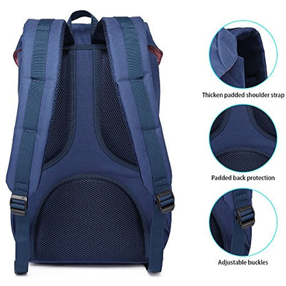 KAUKKO Unisex Ep5 Backpack, (Nblue 2pcs), 45 x 27 x 17cm (HxBxT), Minimal - color: (Nblue 2pcs), size: Large