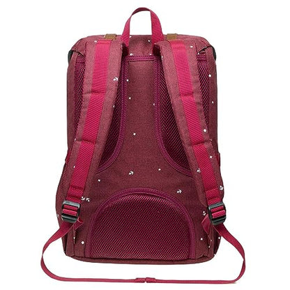 KAUKKO Laptop Outdoor Backpack Traveling Daypack Hiking Rucksack Large Capacity Bag Fits 15.6"(5-13-MAROON-NEW) - color: 5-13-maroon-new
