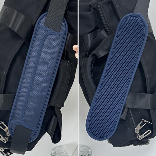 FIEIL 2 Pack Thick Shoulder Strap Pad, Universal Replacement, Detachable, Relieves Shoulder Pain (Sandwich Mesh - Sapphire Blue) - size: Sapphire Blue