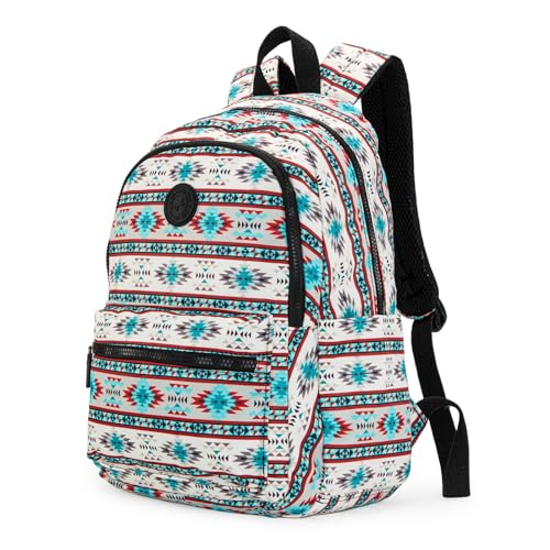 Montana West Backpack for Women Western Travel Backpack Purse Casual Daypack for Laptop College - color: *Aztec Beige