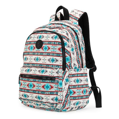 Montana West Backpack for Women Western Travel Backpack Purse Casual Daypack for Laptop College - color: *Aztec Beige