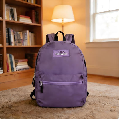 Lightweight Travel Backpack, Casual Daypack, Durable Commuter Bag, Adjustable Shoulder Straps, for Work, Hiking(Purple)