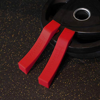 Deadlift Jack Alternative (1 Pair) Easy to Load and Unload Weight Plates, Perfect for Deadlift, Crossfit, Powerlifting, Weightlifting, Home Gym for Your Gym Bag - color: B: Claret-Red