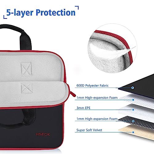 Hseok Laptop Sleeve 14 inch Case with Small Case, Compatible with MacBook Neo 14, MacBook Pro 14 M5/M4/M3/M2/M1, XPS 14 and Most 14 inch Notebooks, Neoprene Computer Handbag,B01RD01 - color: B01rd01, size: 14"