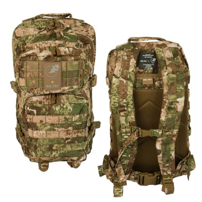 Mil-Tec Unisex Assault Pack - Rugged Durable Lightweight Ergonomic Versatile Tactical Outdoor Camping Hiking Backpack with Adjustable Padded Shoulder Straps & MOLLE Loops, Phantomleaf WASP I Z2, 36L - color: Phantomleaf Wasp I Z2, size: 36 Litre