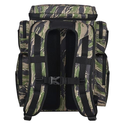 Evolution Fishing Drift Series Tackle Backpack, Outdoor Rucksack w/ 6 Fishing Tackle Trays, Heavy Duty - color: Tiger Stripe, size: 3600