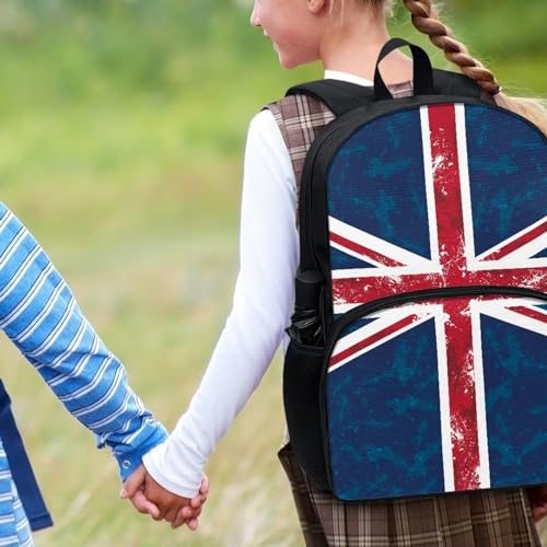 Talayituse Britain Flag Print Backpack for Girls Women, Lightweight Laptop Bookbag Student 17 Inch School Backpack Schoolbag Daypack with Handle for Travel College - color: Britain Flag