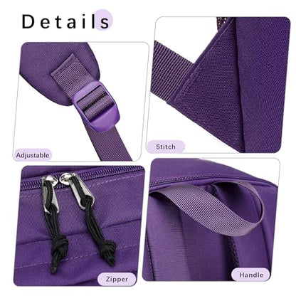 abshoo 32L Backpack for School College Bookbag Middle High School Backpacks Casual Daypack Travel Backpack (Purple) - color: Purple