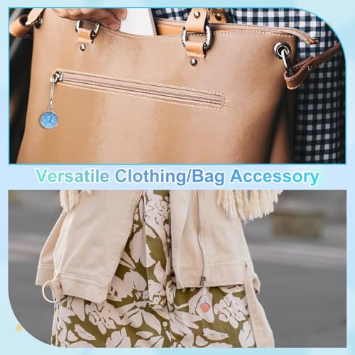 uxcell Zipper Pulls Charm, Zipper Pull Replacement Repair Zip Head Handle for Luggage Clothing - color: Pink/Light Pink/Dark Purple/Beige