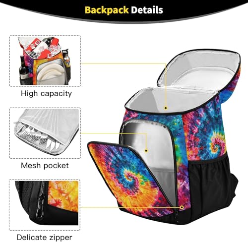 Tropical Pineapples Fruits Cooler Backpack Insulated Leak Proof Beach Cooler Bag Soft Lunch Picnic Hiking Camping Backpack Cooler - color: silver8