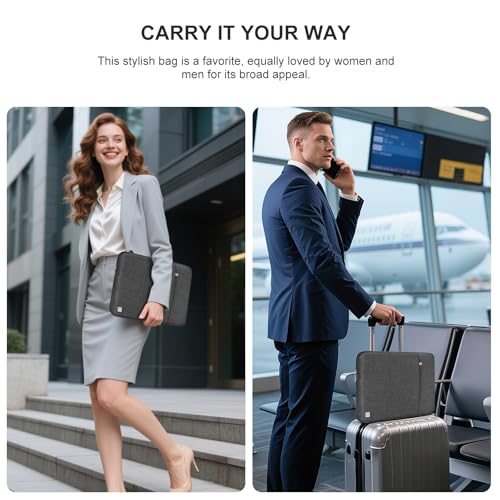DOMISO Laptop Case Laptop Sleeve Cover Compatible with 14 inch MacBook Pro M4/M3/M2/M1 Pro/Max 2024-2021, Compatible with 13.3 inch HP Dell ASUS Notebook, Water-Resistant Bag with Pocket, Dark Grey - color: Dark Grey, size: 13-13.3 inch
