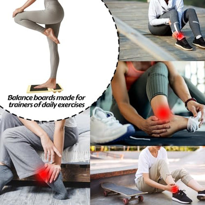 Ankle Foot Balance Board Trainer - Enhancer for Ankle Sprain Recovery Training, Balance and Stability Trainer for Daily Exercise, Wobble Board for Physical Therapy, Balance Training with Storage Bag