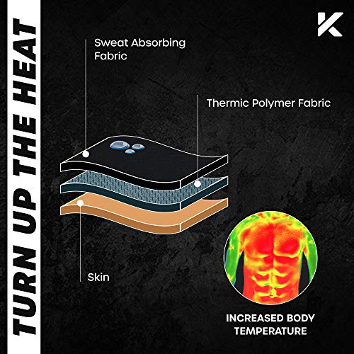 Kewlioo Men's Heat Trapping Zipper Sweat Enhancing Vest - Sauna Suit Shirt Compression Vest Shapewear Top for Gym Exercise - color: Black, size: 4X-Large-5X-Large