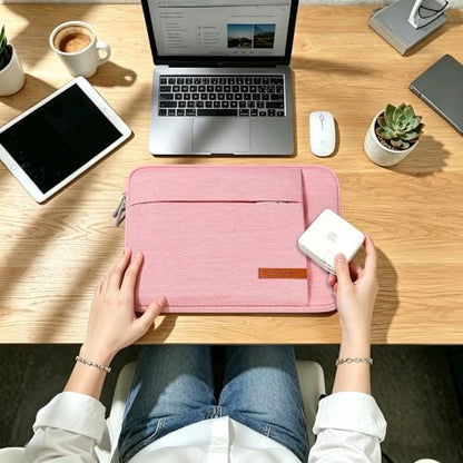 Lacdo Chromebook Case 11 Inch Laptop Sleeve for 11 Inch Acer HP Lenovo Dell Samsung ASUS Chromebook Spin 3 11, 13 inch New Surface Pro 11 Copilot+PC / 10 9 8 X, 11.6" MacBook Air Computer Bag, Peach - color: Peach, size: 11-11.6 Inch