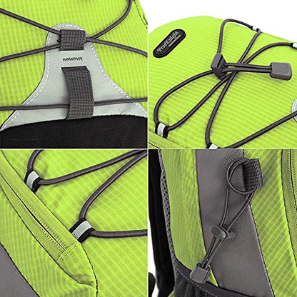 Bseash 10L Small Hiking Backpack for Kids Ages 3-6 Girls Boys Under 4 feet - color: Apple Green